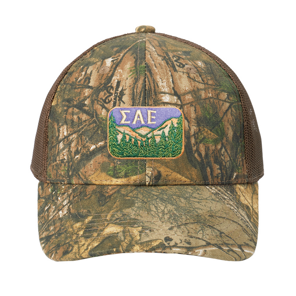 SAE Outdoors Camo Mesh Hat