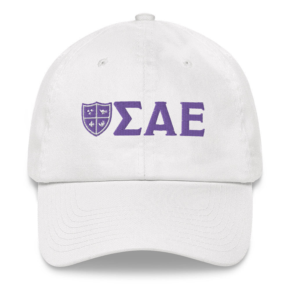 SAE Letters Hat in White - The Sigma Alpha Epsilon Store