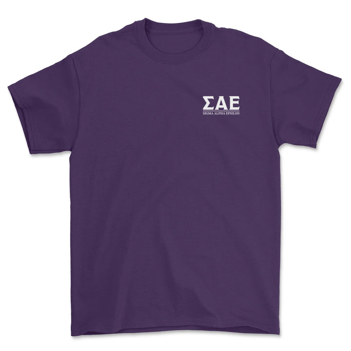 SAE Shield T-Shirt in Purple