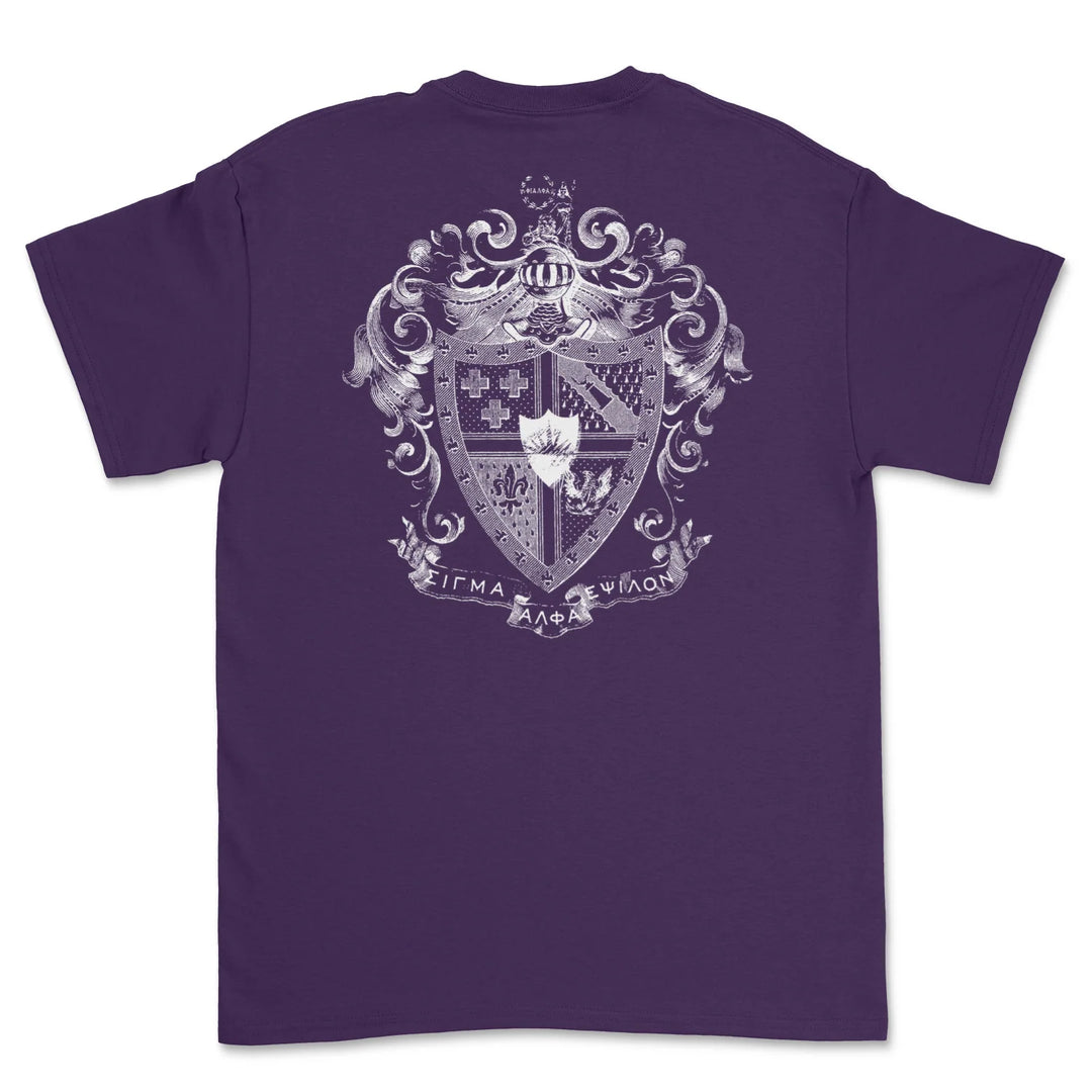 SAE Shield T-Shirt in Purple