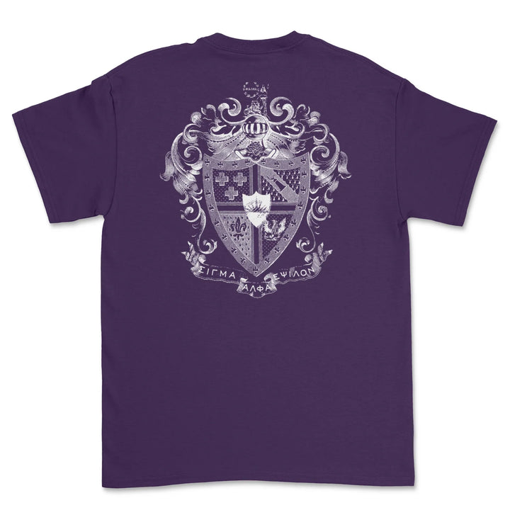 SAE Shield T-Shirt in Purple