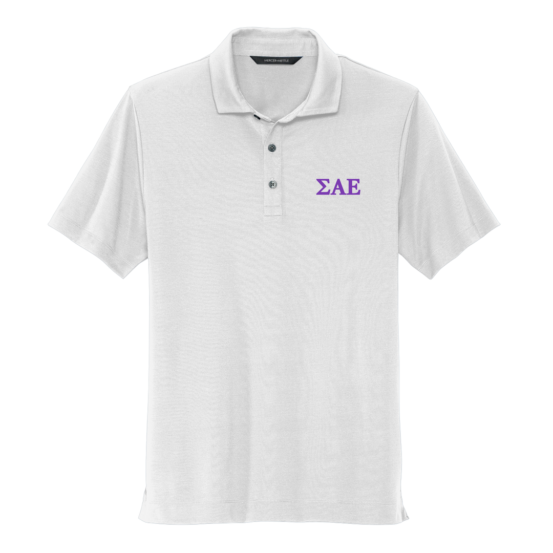 Sigma Alpha Epsilon Back to School Polo in White