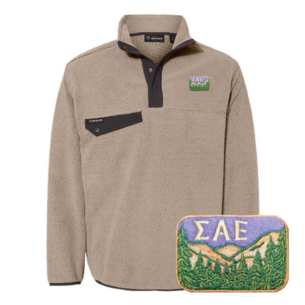 OUTDOORS COLLECTION: SAE Dri Duck Sherpa Fleece Pullover - The Sigma Alpha Epsilon Store