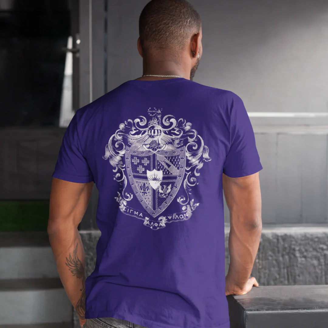 SAE Shield T-Shirt in Purple