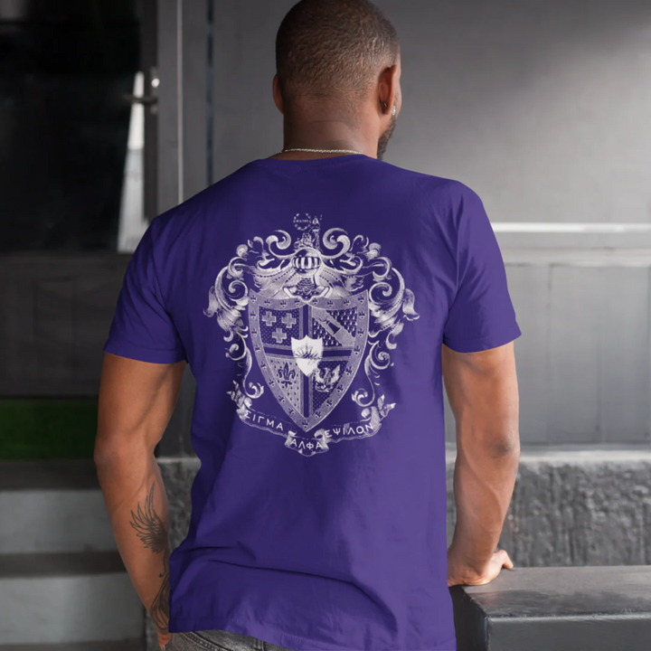 SAE Shield T-Shirt in Purple