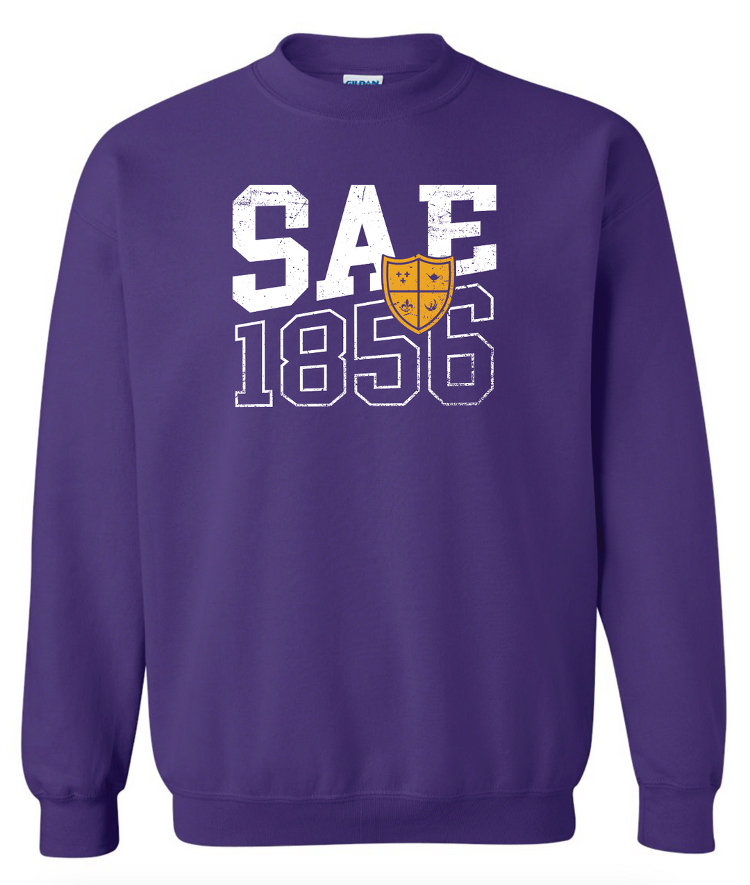 SAE Block Letter Crewneck in Purple - The Sigma Alpha Epsilon Store