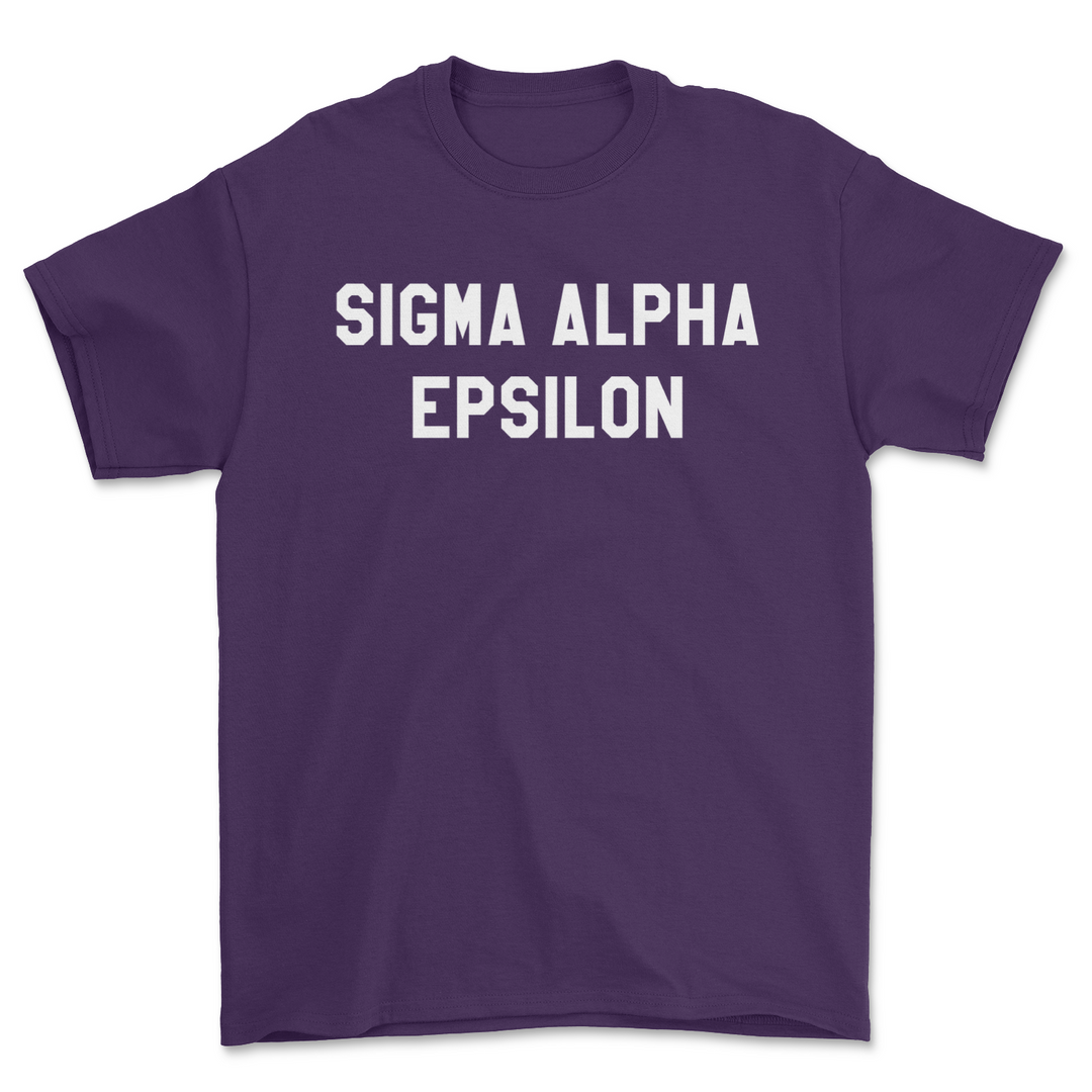 SAE College T-Shirt - The Sigma Alpha Epsilon Store