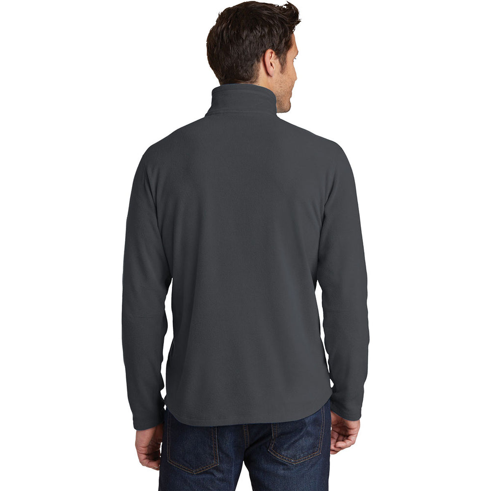 SAE - Letters 1/2-Zip Microfleece Jacket by Eddie Bauer in Grey Steel - The Sigma Alpha Epsilon Store
