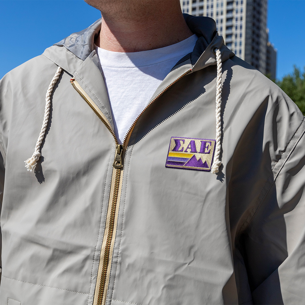 OUTDOORS COLLECTION: SAE - Vintage Hooded Rain Jacket - The Sigma Alpha Epsilon Store