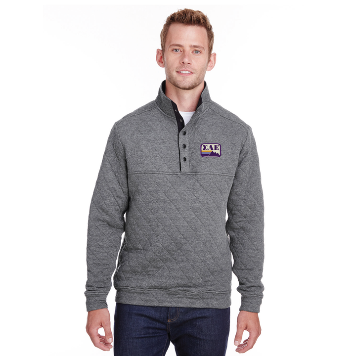 OUTDOORS COLLECTION: SAE Quilted Snap Pullover - The Sigma Alpha Epsilon Store