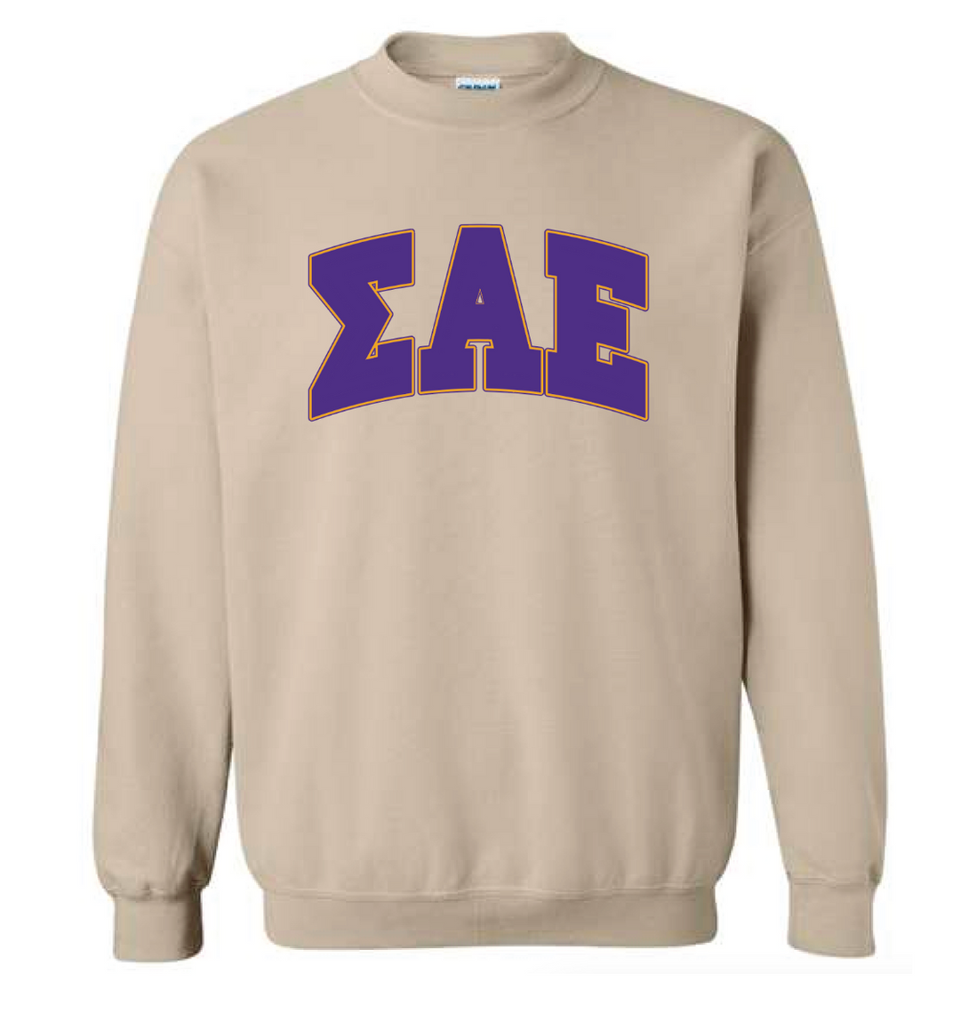 SAE Block Letter Outline Crewneck - The Sigma Alpha Epsilon Store