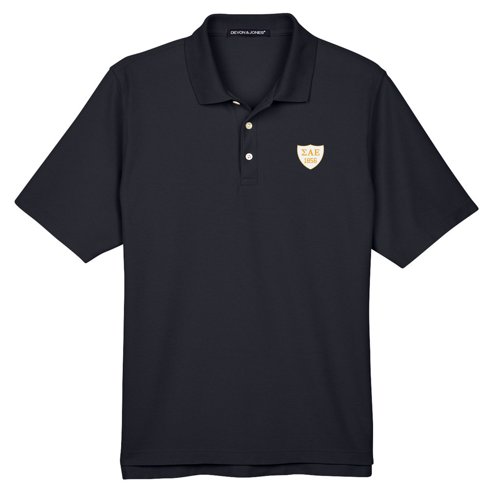 SAE 1856 Performance Polo in Navy - The Sigma Alpha Epsilon Store