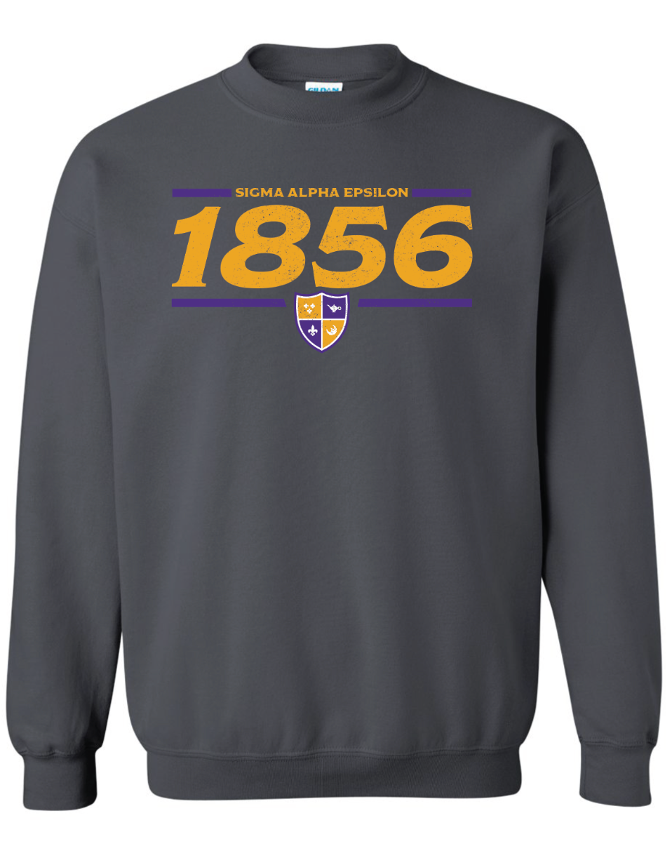 SAE 1956 Crewneck in Charcoal - The Sigma Alpha Epsilon Store